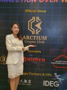 Arctium Crypto Club 2 emcee in singapore